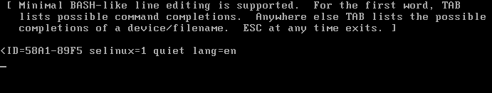 grub command line edited
