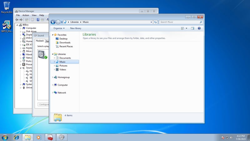 Real ES1371 driver crash on Windows 7